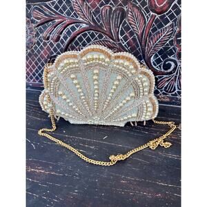 Mary Frances Seaside Beaded Crossbody Handbag